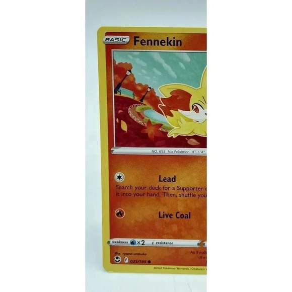 Fennekin‎ 025/195 Silver Tempest Common Non-Holo Pokemon TCG Mint Unplayed - Picture 2 of 6